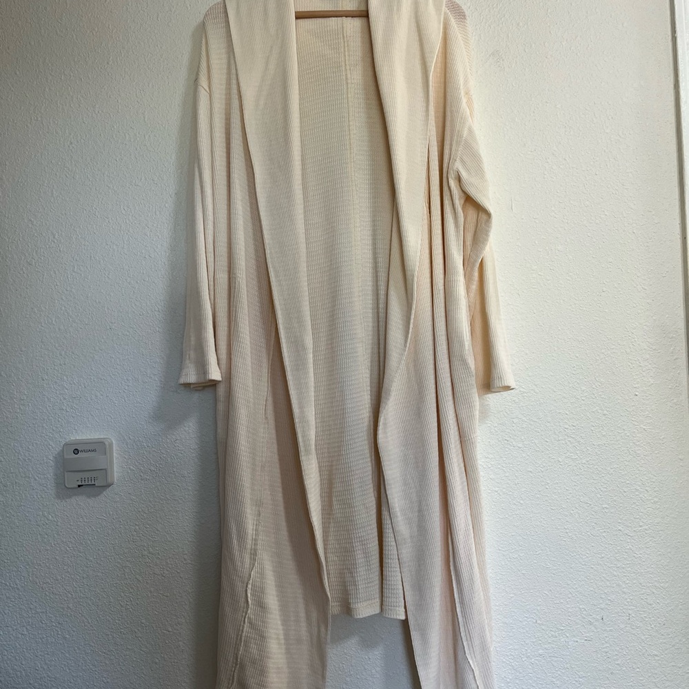 NWOT Free People Beach Waffle knit Hoodie Cardigan